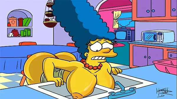 แสดง The Simpsons Hentai - Marge Sexy (GIF ภาพยนตร์ใหม่