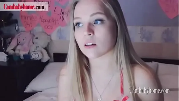 Visa Teen Cam - How Pretty Blonde Girl Spent Her Holidays- Watch full videos on färska filmer
