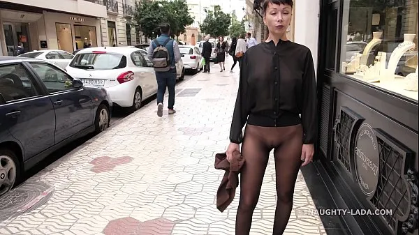 Hiển thị No skirt seamless pantyhose in public Phim mới