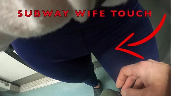 Show My Wife Let Older Unknown Man to Touch her Pussy Lips Over her Spandex Leggings in Subway fresh Movies