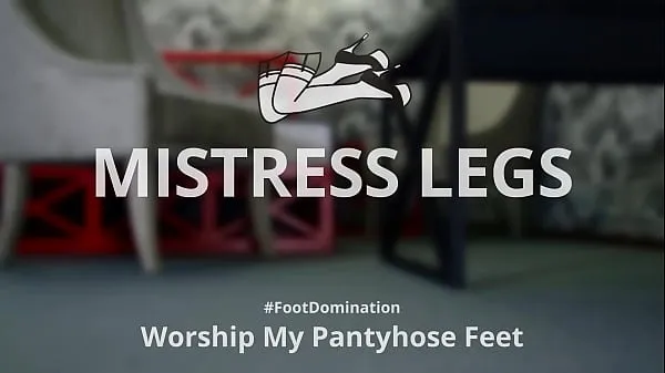 Show Worship my pantyhose feet in high heels, slave fresh Movies