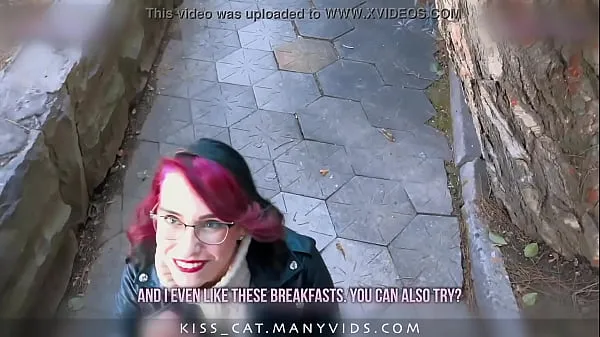 Prikaži KISSCAT Love Breakfast with Sausage - Public Agent Pickup Russian Student for Outdoor Sex svežih filmov