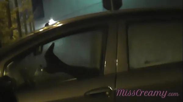 Show Sharing my slut wife with a stranger in car in front of voyeurs in a public parking lot - MissCreamy fresh Movies