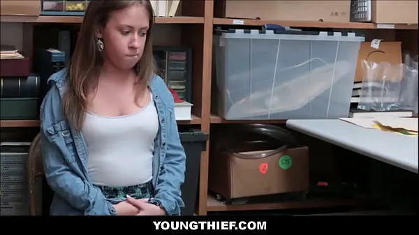 Vis Shy Teen Thief Caught Shoplifting Is Manipulated By Officer - Brooke Bliss, Ryan Mclane nye film