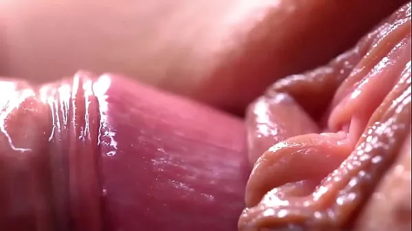 Tampilkan Extremily close-up pussyfucking. Macro Creampie Film baru
