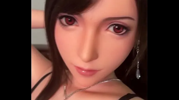 Visa FF7 Remake Tifa Lockhart Sex Doll Super Realistic Silicone färska filmer