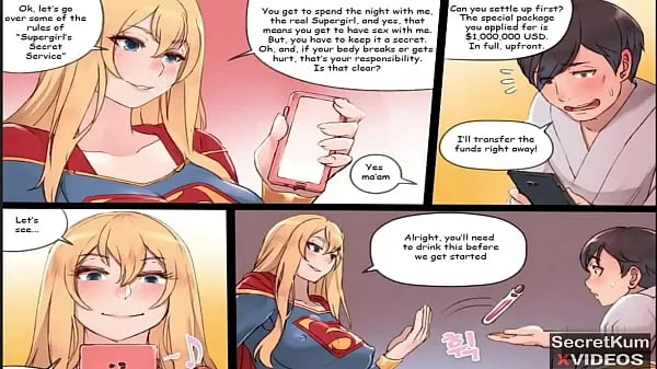 Tunjukkan Supergirl - Marvel Super hero is a dirty prostitute at Night Filem baharu