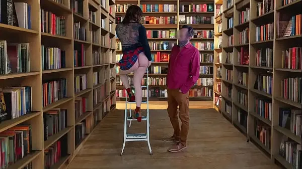 Vis Blowjob to the teacher in the library nye film