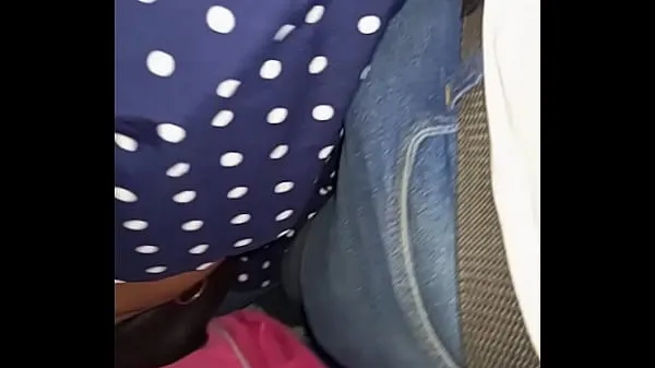 Vis Harassed in the passenger bus van by a girl, brushes her back and arm with my bulge and penis ferske filmer