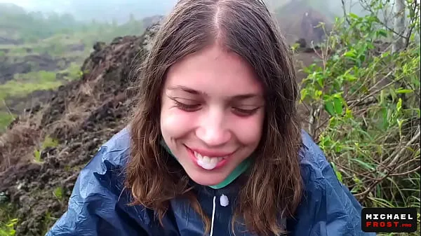 Show The Riskiest Public Blowjob In The World On Top Of An Active Bali Volcano - POV fresh Movies