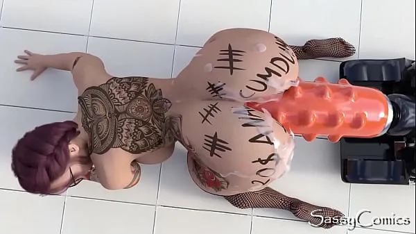 Εμφάνιση Extreme Monster Dildo Anal Fuck Machine Asshole Stretching - 3D Animation φρέσκων ταινιών