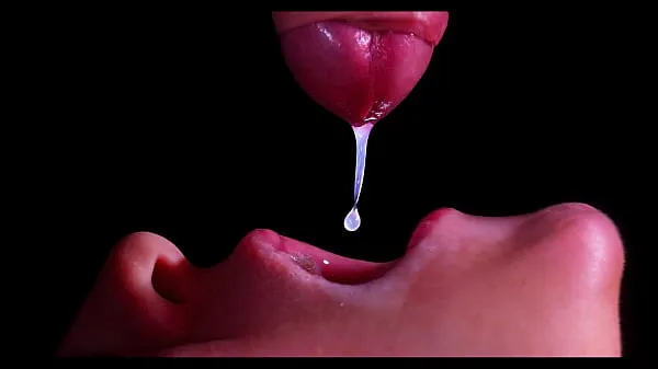 Tunjukkan CLOSE UP: BEST Milking Mouth for your DICK! Sucking Cock ASMR, Tongue and Lips BLOWJOB DOUBLE CUMSHOT -XSanyAny Filem baharu