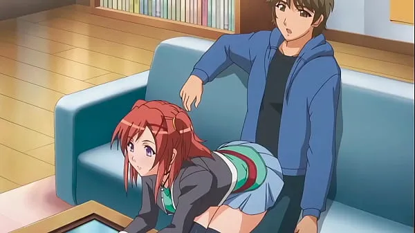 Tunjukkan step Brother gets a boner when step Sister sits on him - Hentai [Subtitled Filem baharu