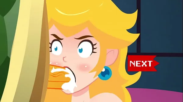 Princess Peach Very sloppy blowjob, deep throat and Throatpie - Games Yeni Filmi göster
