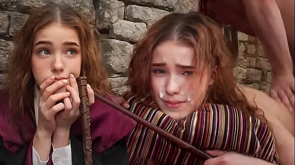 Mutass ERECTO ! - Hermione´s First Time Struggles With A Spell - NoLube friss filmet