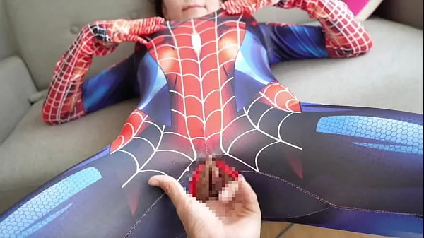 Pokaż Pov】Spider-Man got handjob! Embarrassing situation made her even horniernowe filmy